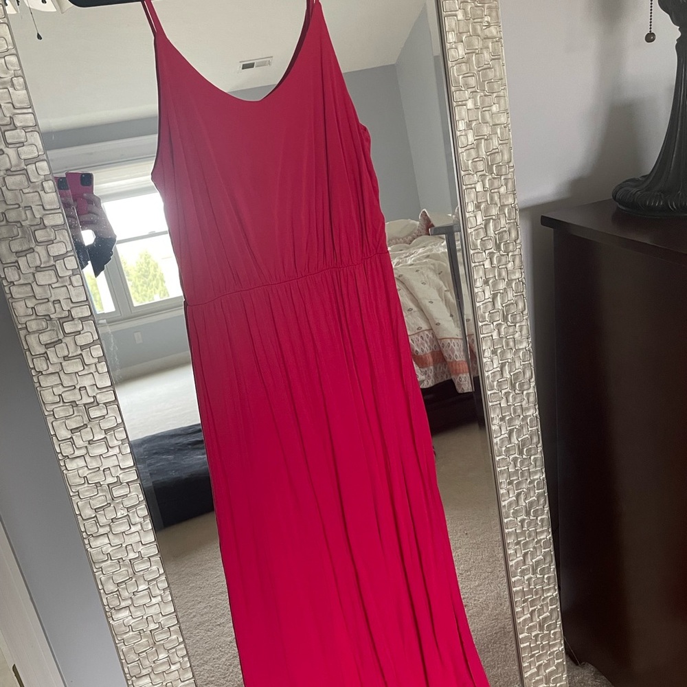 Elegant Pink Maxi Dress